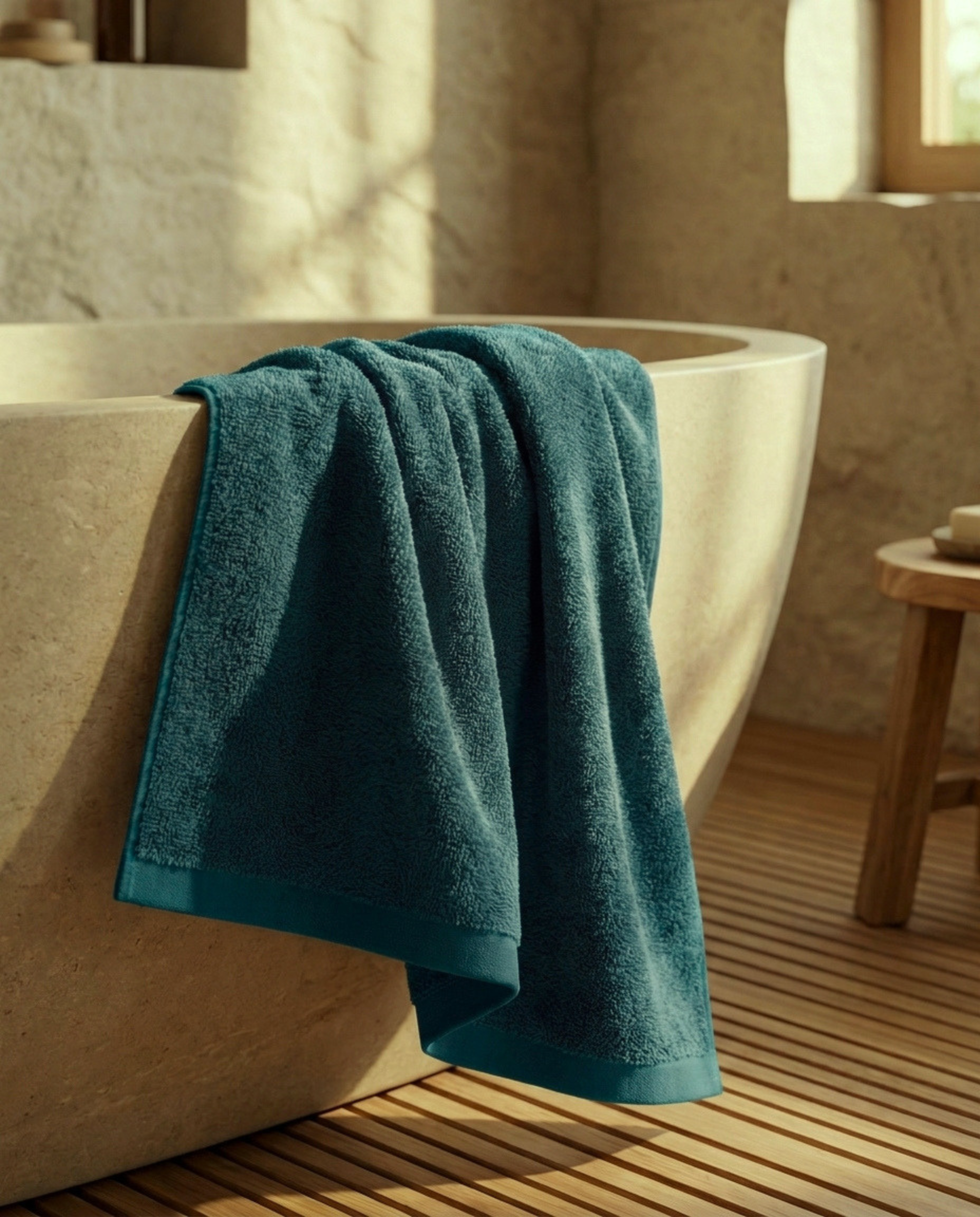 Serviette de bain en bambou blanky