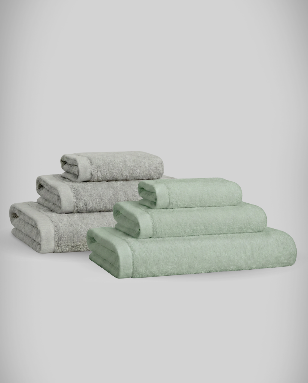 Lot de 2 | Set de serviettes en bambou blanky