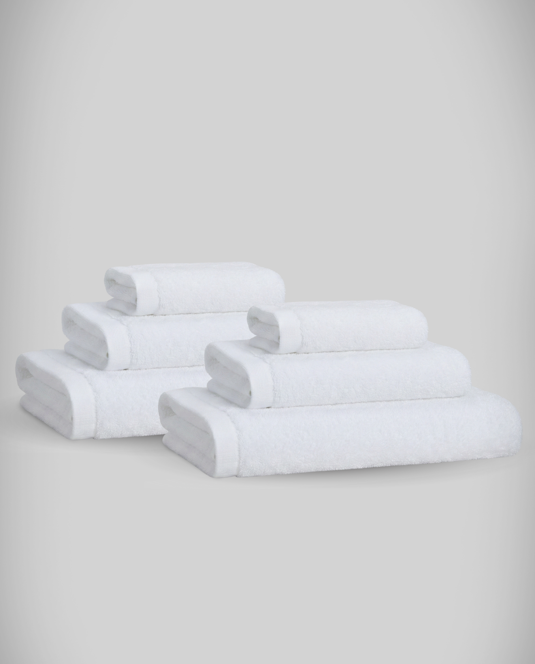 Lot de 2 | Set de serviettes en bambou blanky
