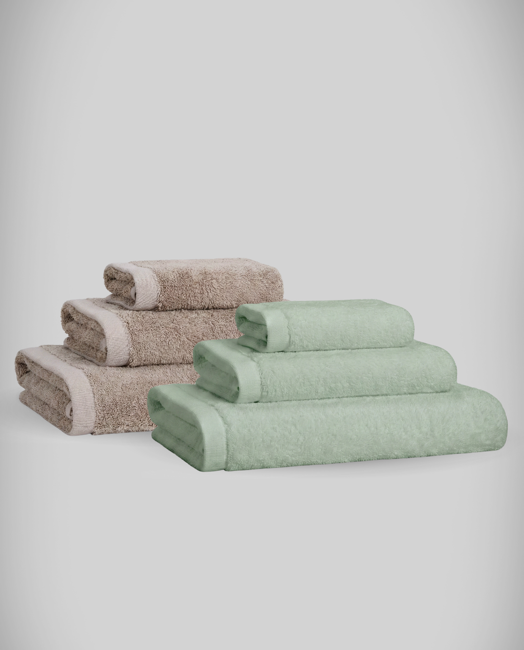 Lot de 2 | Set de serviettes en bambou blanky