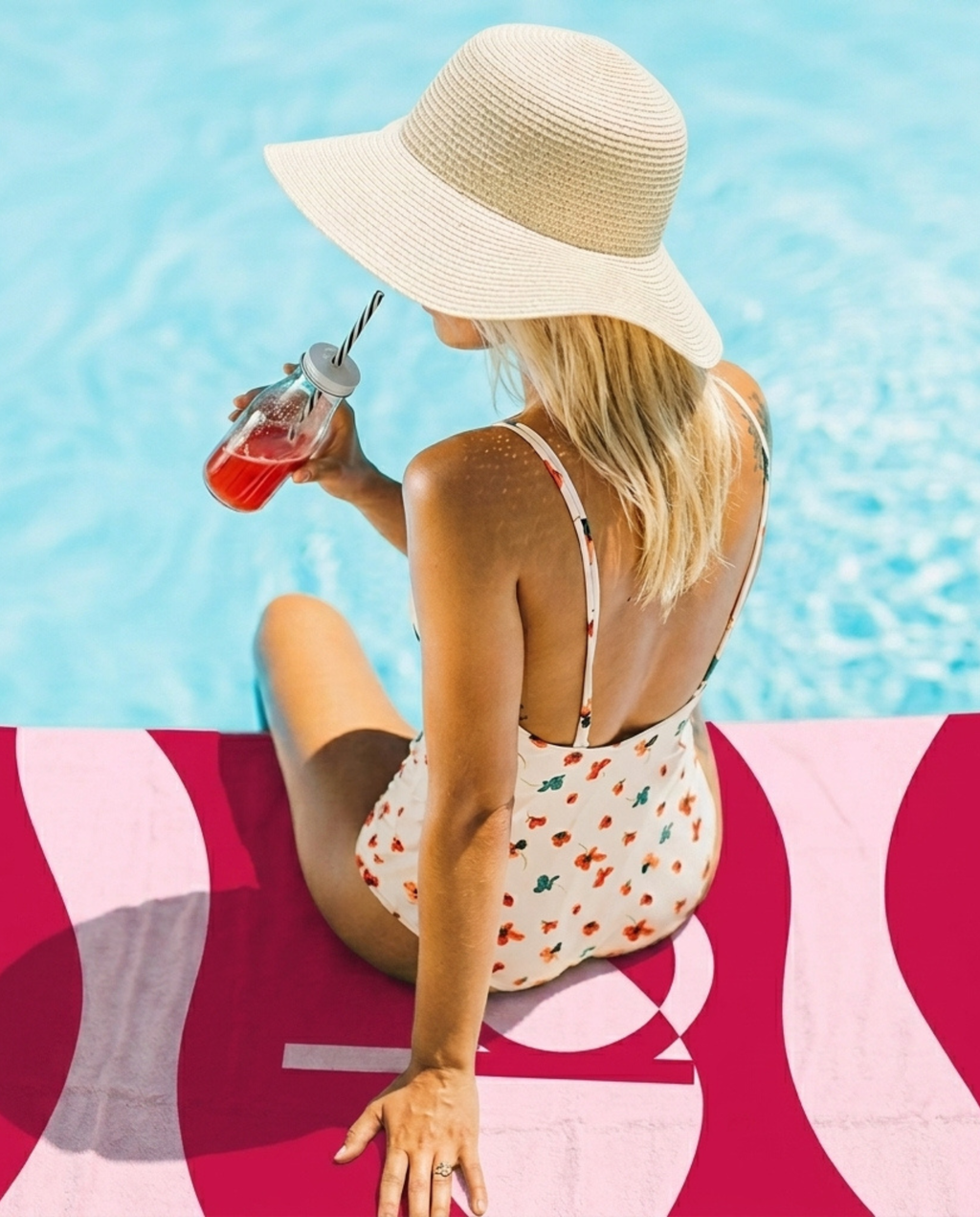 Serviette de plage en bambou