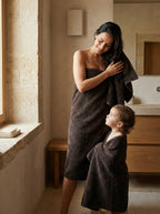 Serviette de bain en bambou blanky