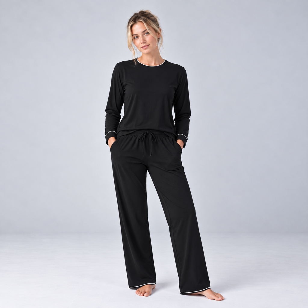 Sweat-shirt pour femme en maille extensible de bambou