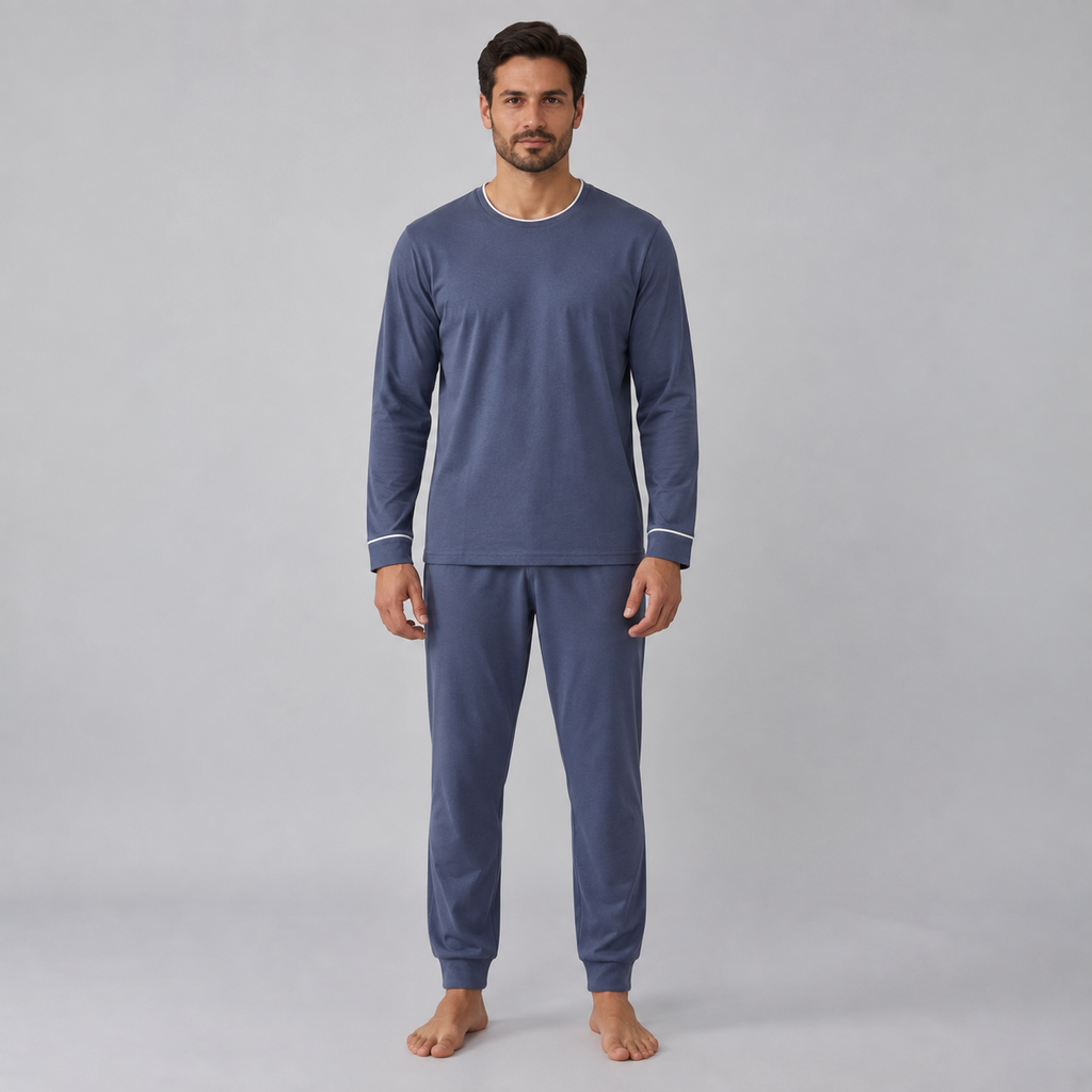 Sweat-shirt pour homme en maille extensible de bambou