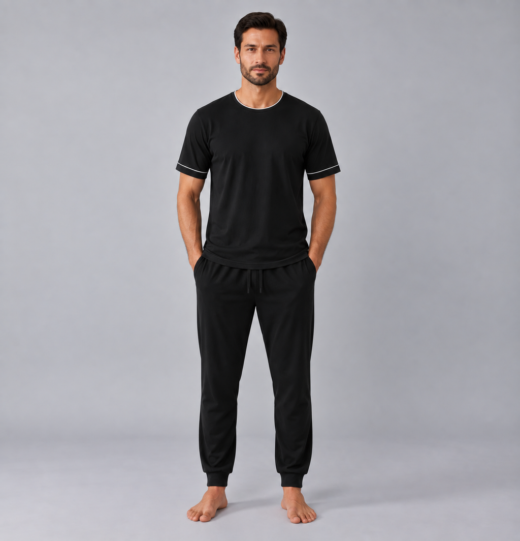 T-shirt homme en maille extensible de bambou