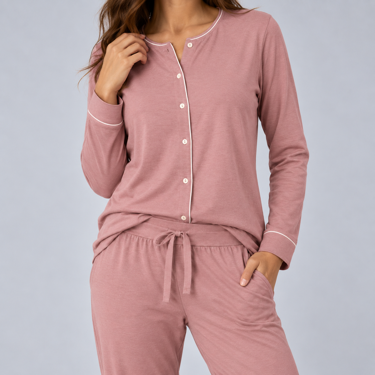 Haut femme en bambou maille stretch