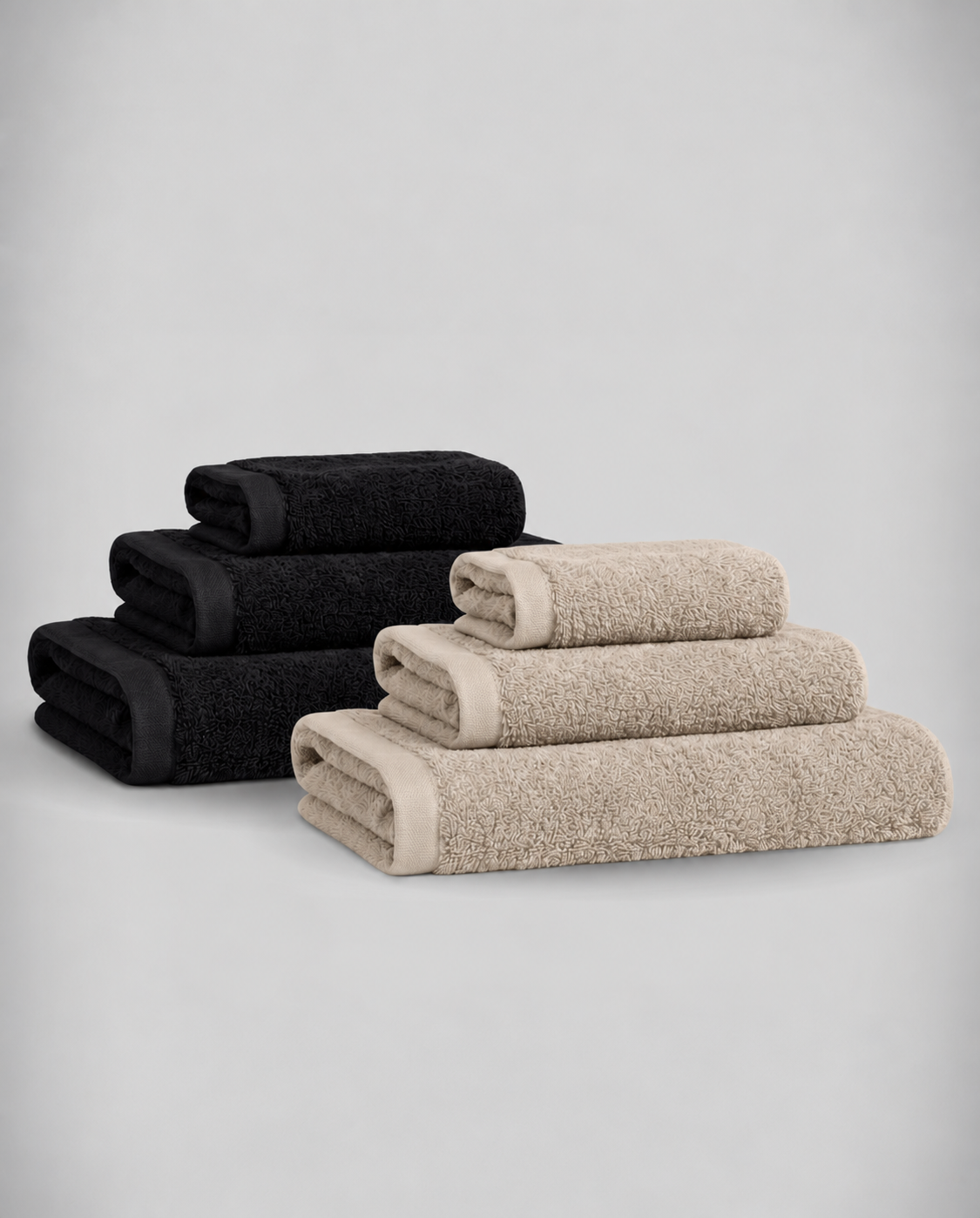 Lot de 2 | Set de serviettes en bambou blanky