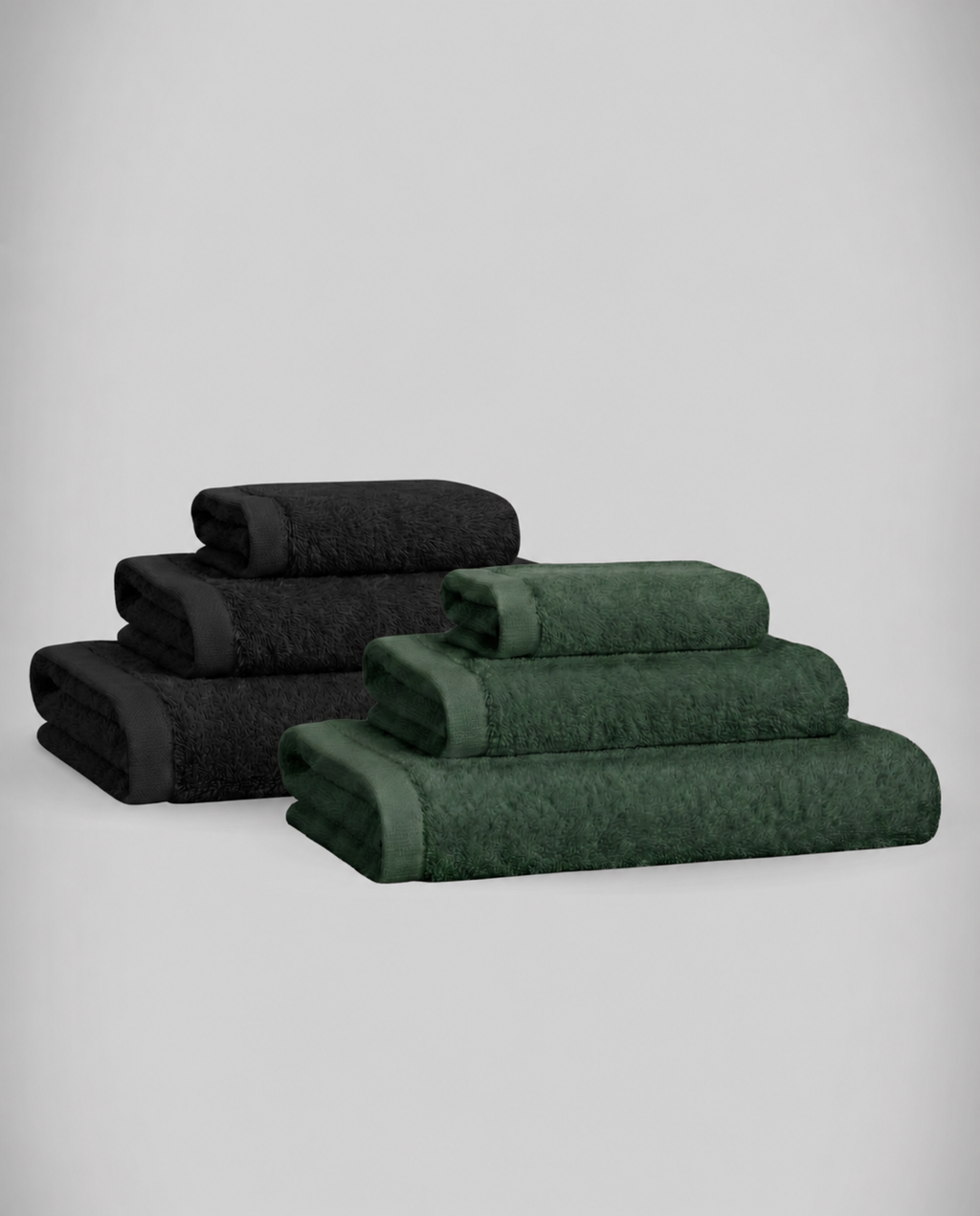Lot de 2 | Set de serviettes en bambou blanky