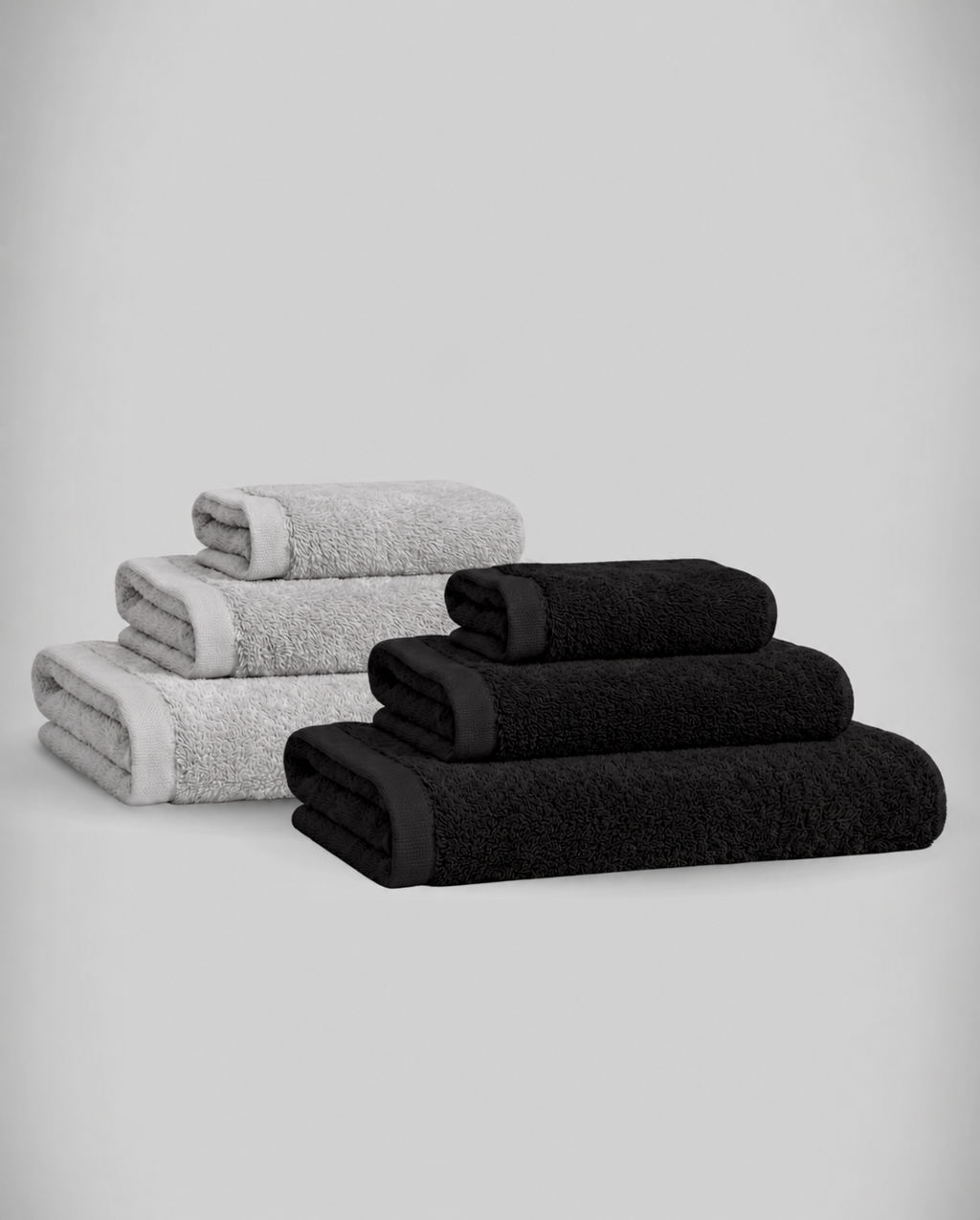 Lot de 2 | Set de serviettes en bambou blanky