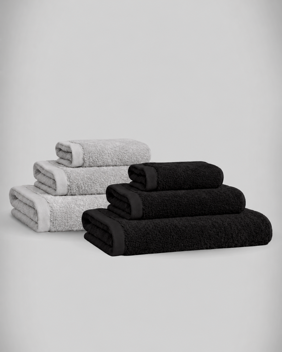 Lot de 2 | Set de serviettes en bambou blanky
