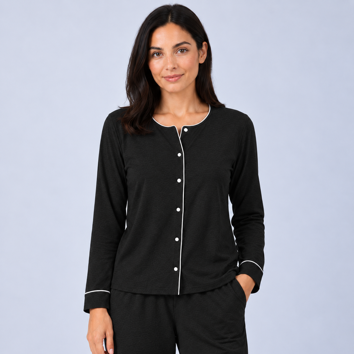 Haut femme en bambou maille stretch