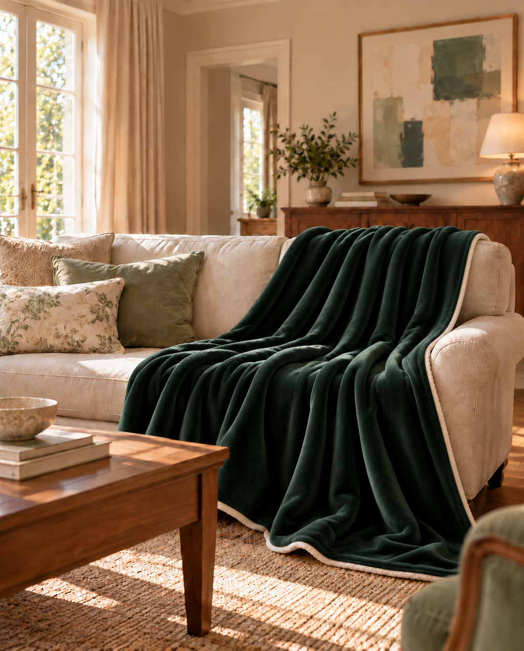 Plaid de canapé blanky