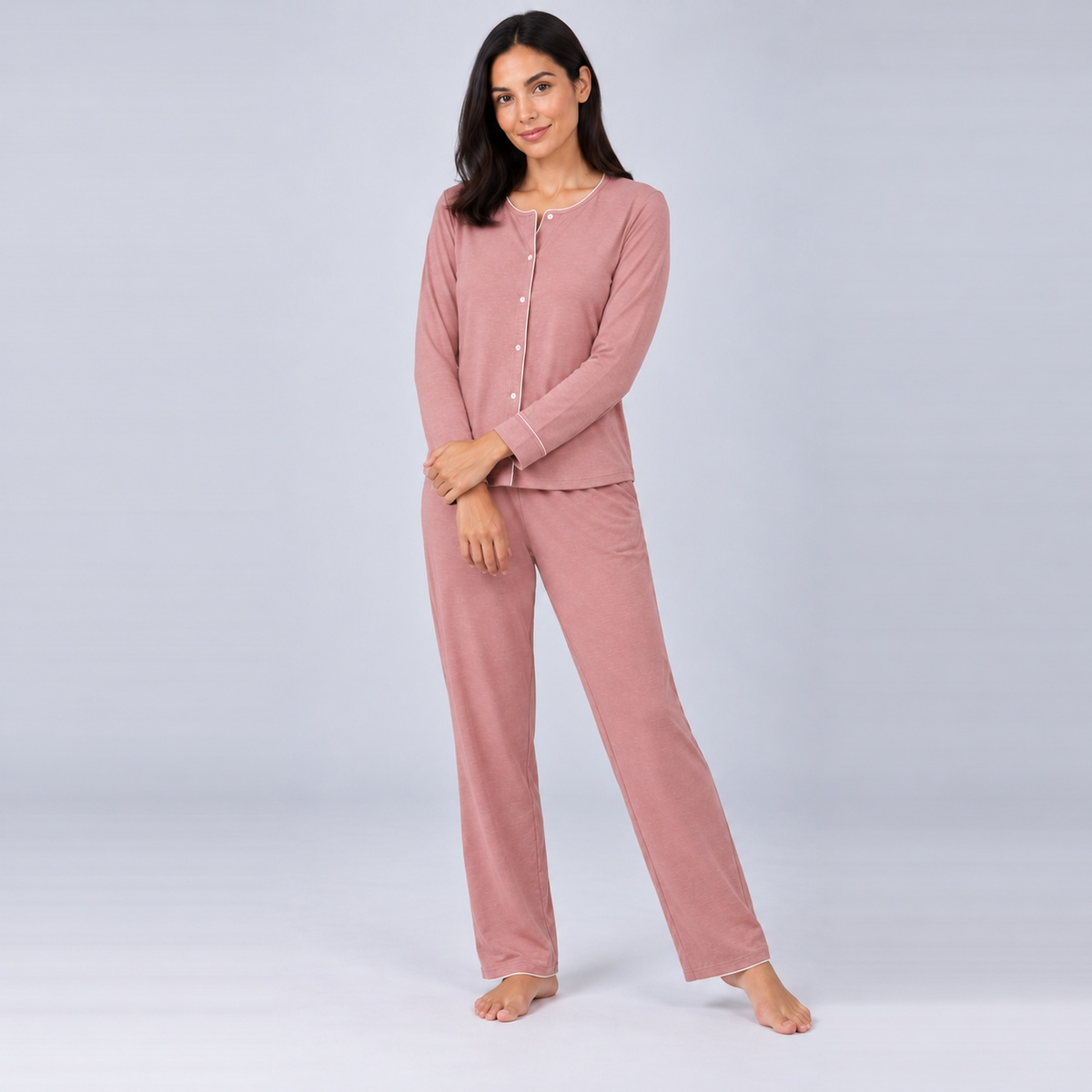Haut femme en bambou maille stretch
