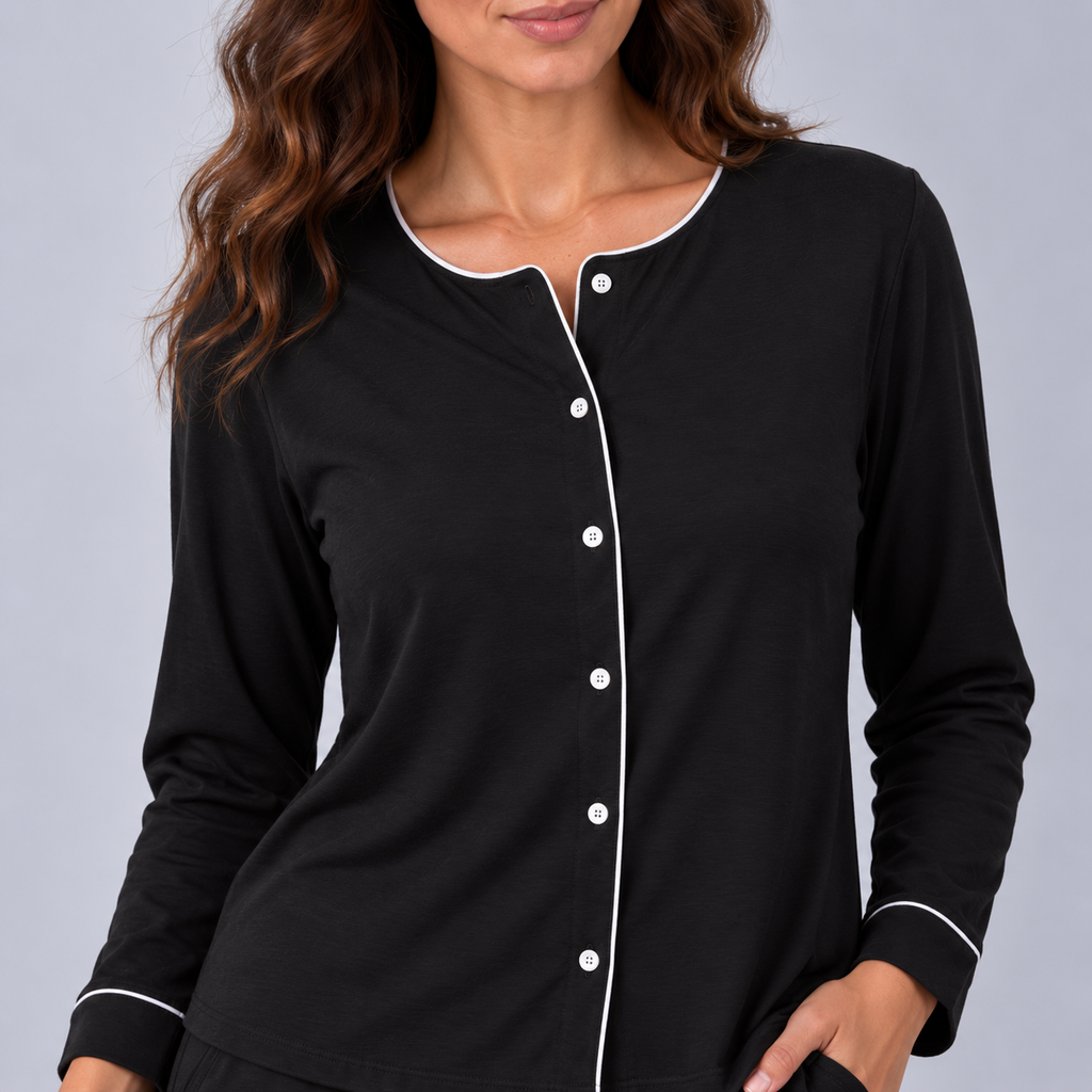 Haut femme en bambou maille stretch