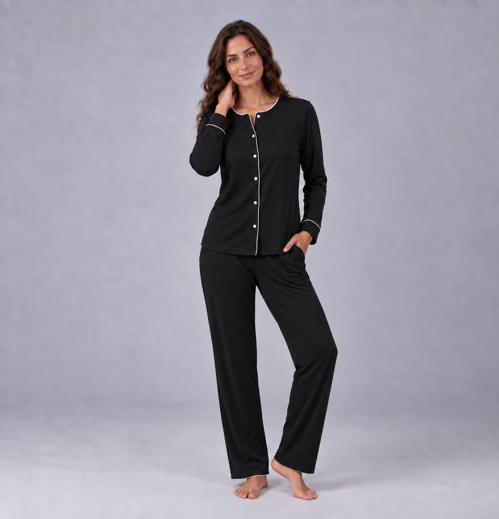 Haut femme en bambou maille stretch