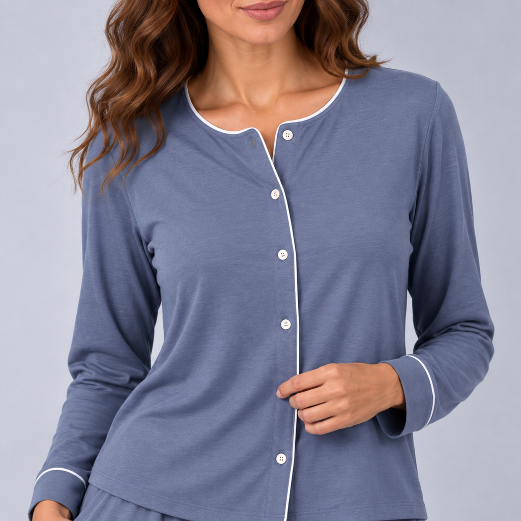 Haut femme en bambou maille stretch