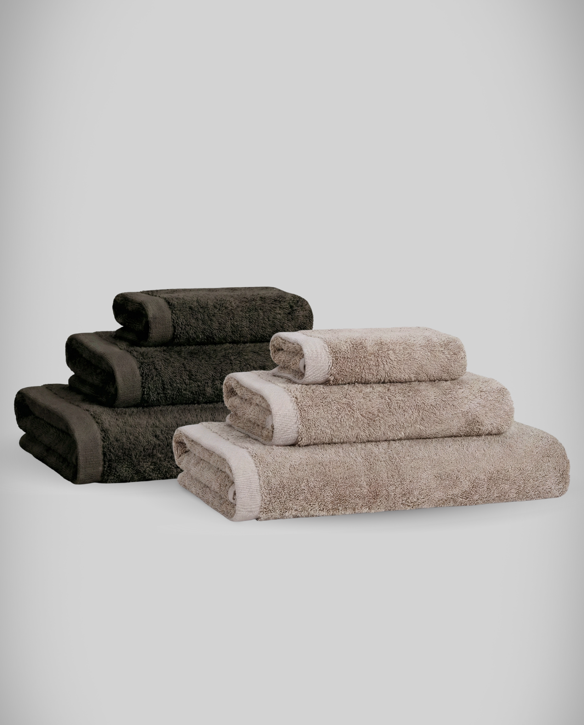 Lot de 2 | Set de serviettes en bambou blanky