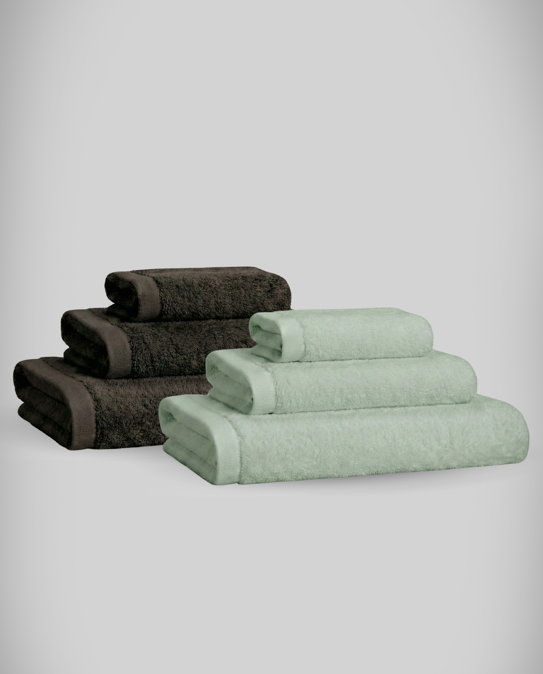Lot de 2 | Set de serviettes en bambou blanky