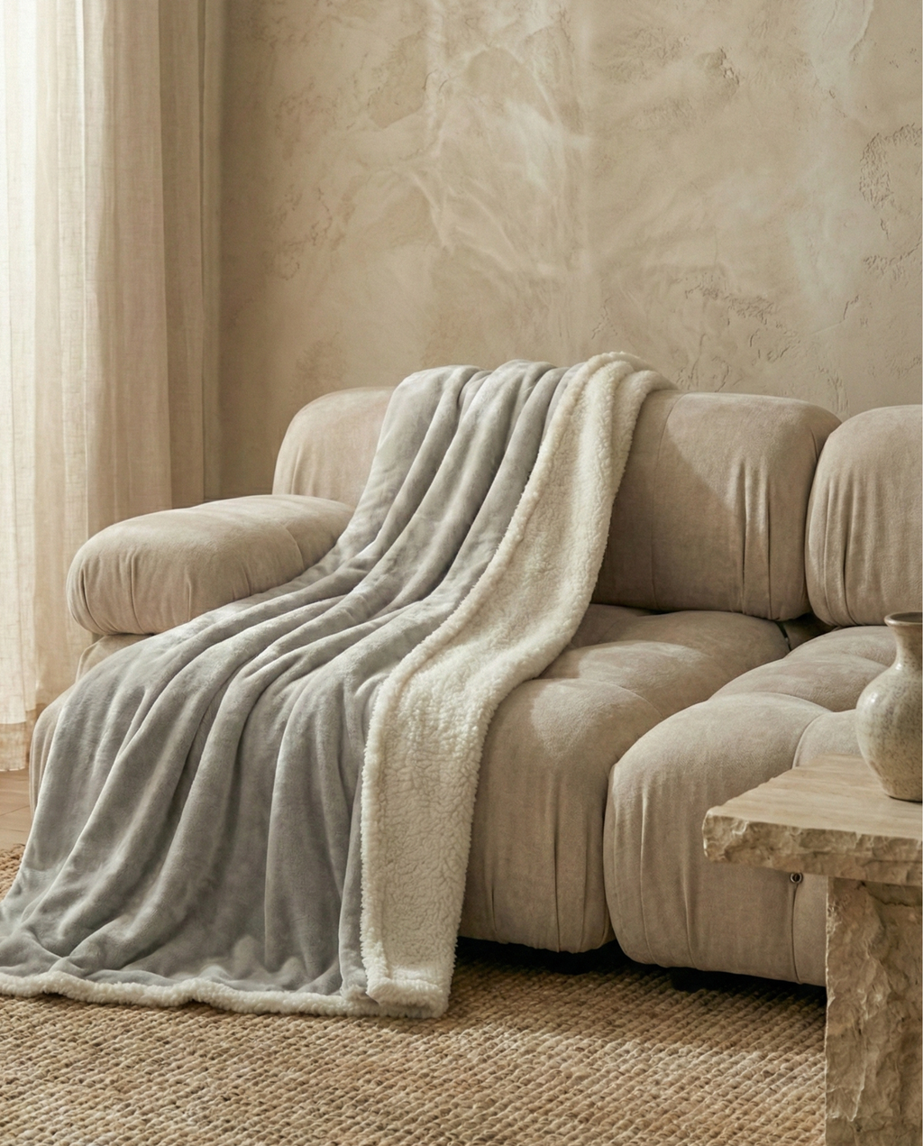 Plaid de canapé blanky