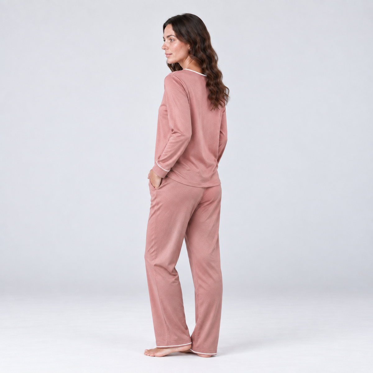Sweat-shirt pour femme en maille extensible de bambou