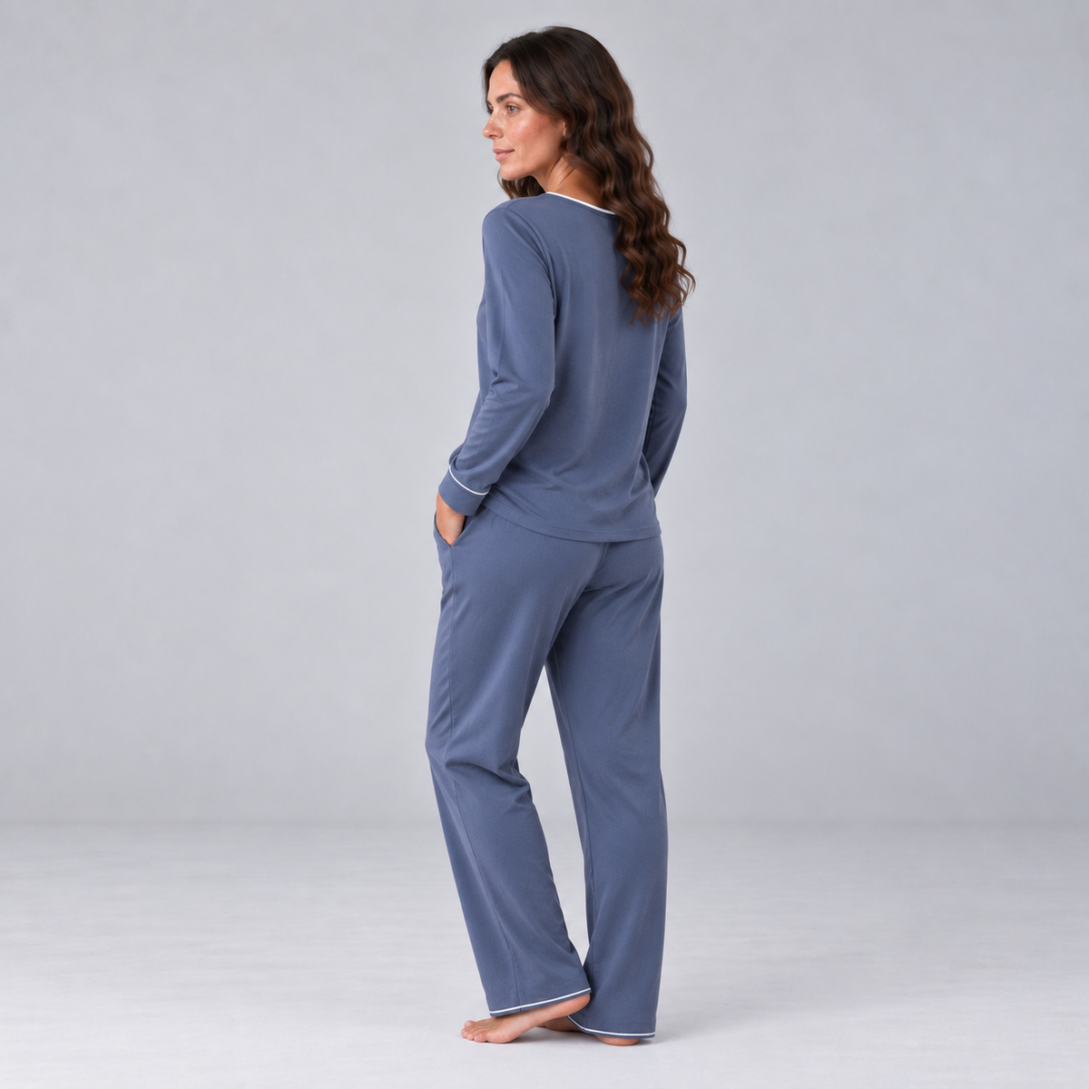 Sweat-shirt pour femme en maille extensible de bambou