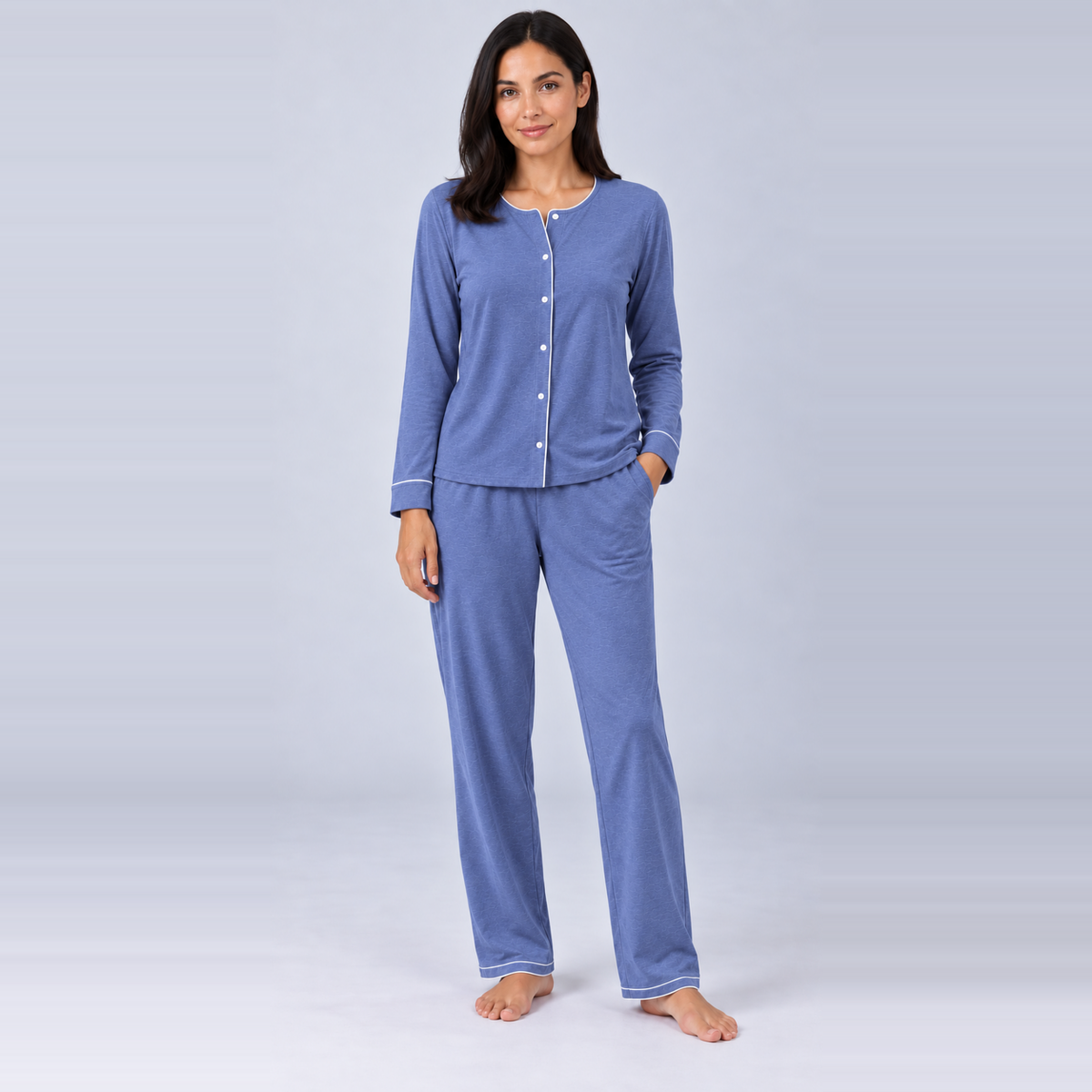 Haut femme en bambou maille stretch