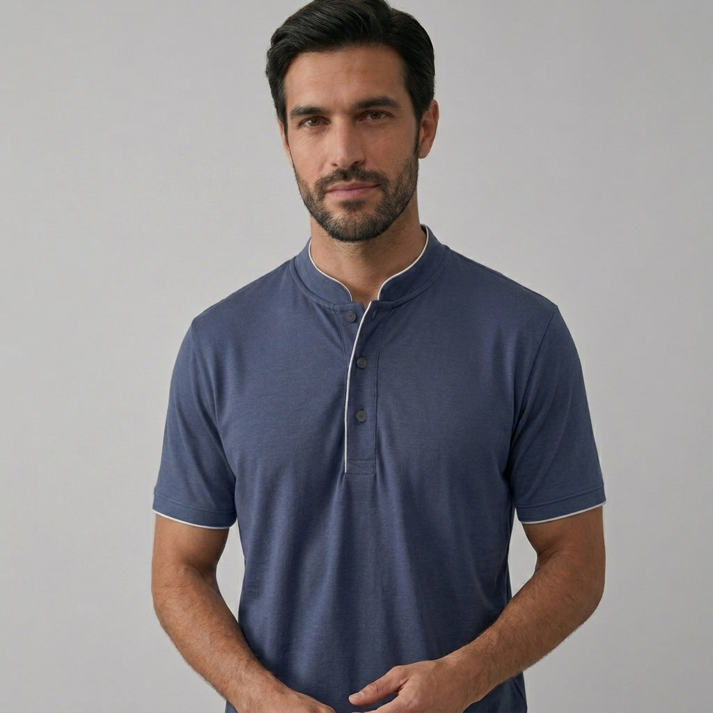 Ensemble pyjama homme en bambou maille stretch (t-shirt et short)