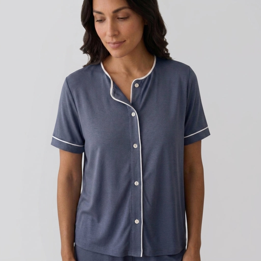 Haut femme en bambou maille stretch