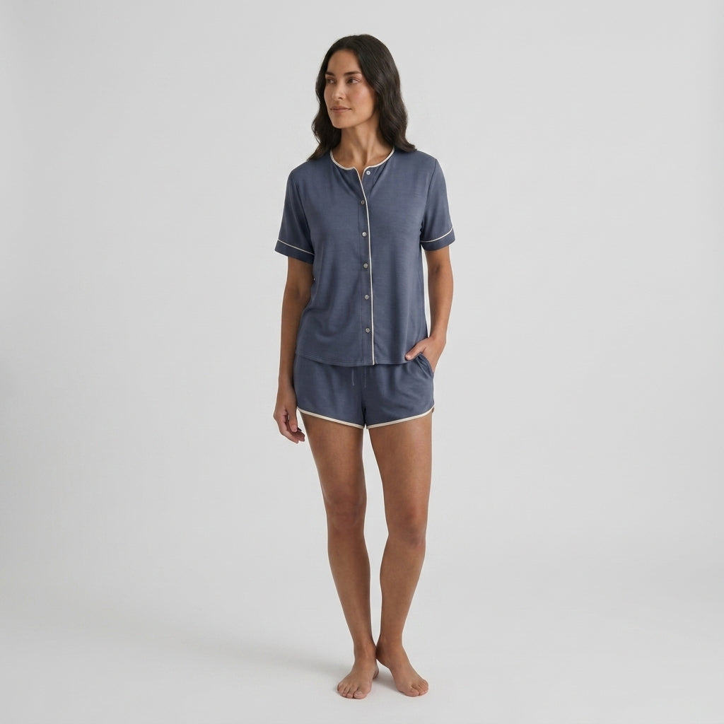 Haut femme en bambou maille stretch