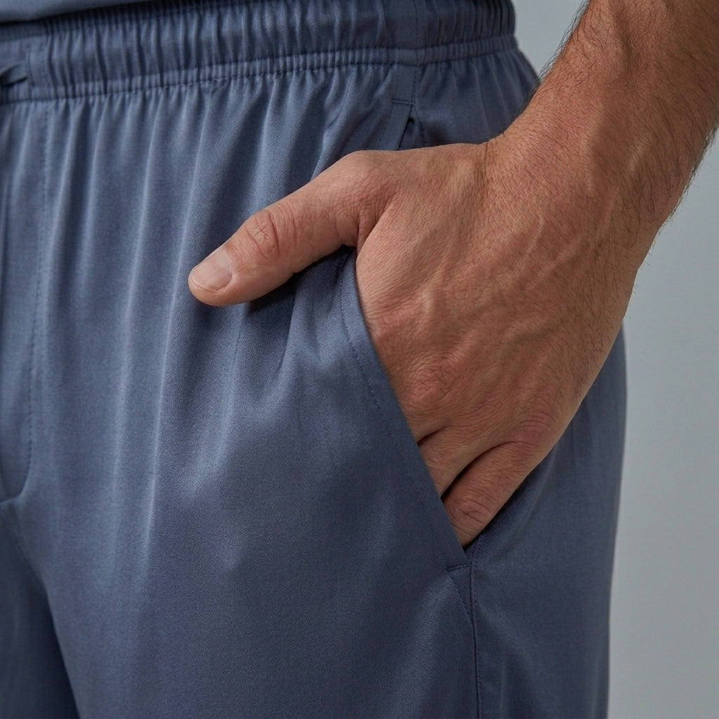 Ensemble pyjama homme en bambou maille stretch (t-shirt et short)