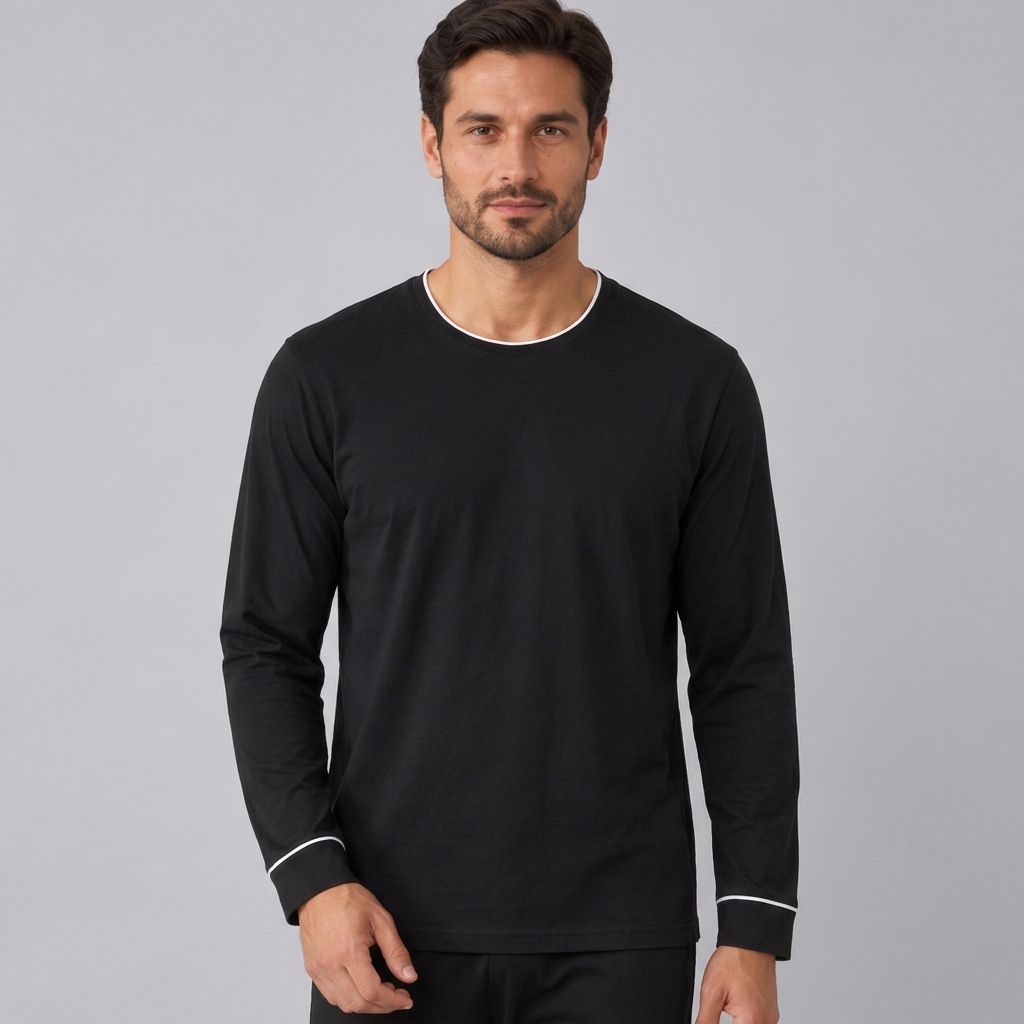 Sweat-shirt pour homme en maille extensible de bambou