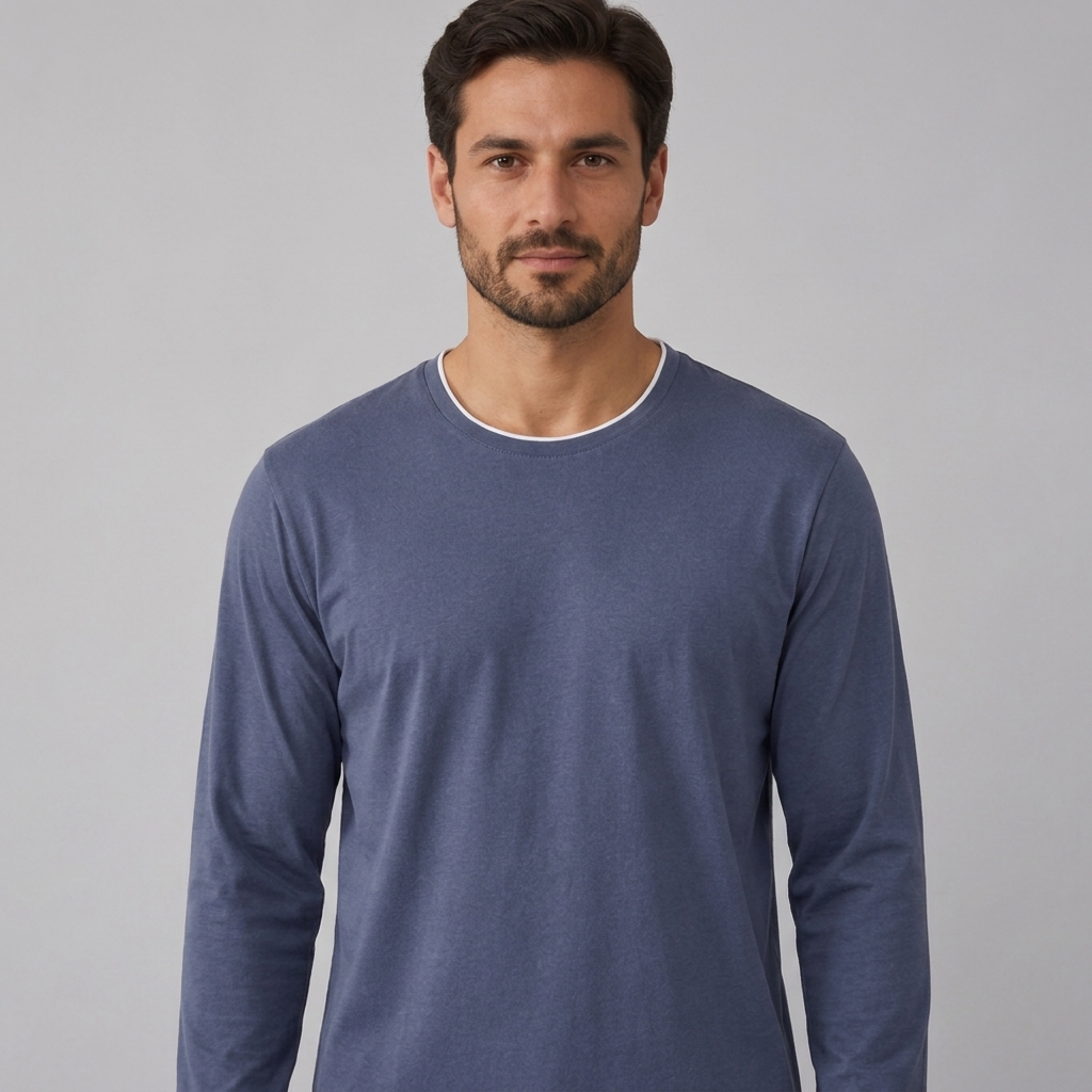 Sweat-shirt pour homme en maille extensible de bambou