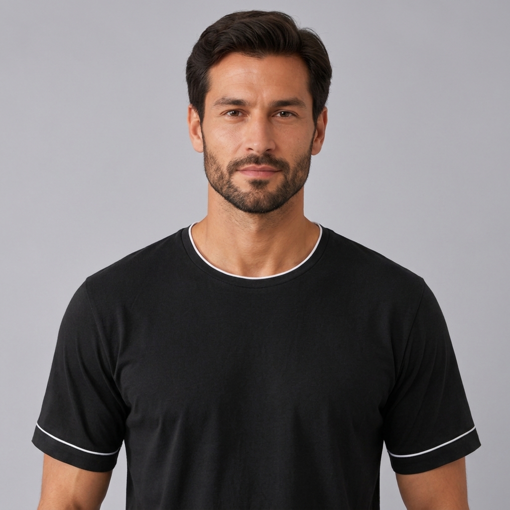 T-shirt homme en maille extensible de bambou
