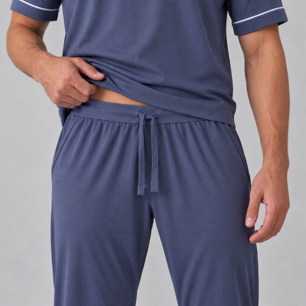 T-shirt homme en maille extensible de bambou