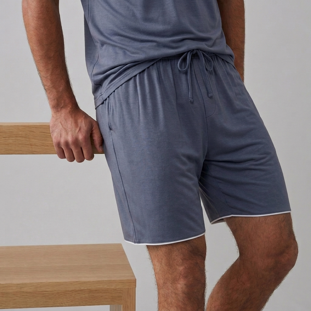 Short en maille extensible en bambou pour homme