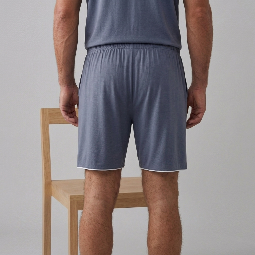 Short en maille extensible en bambou pour homme
