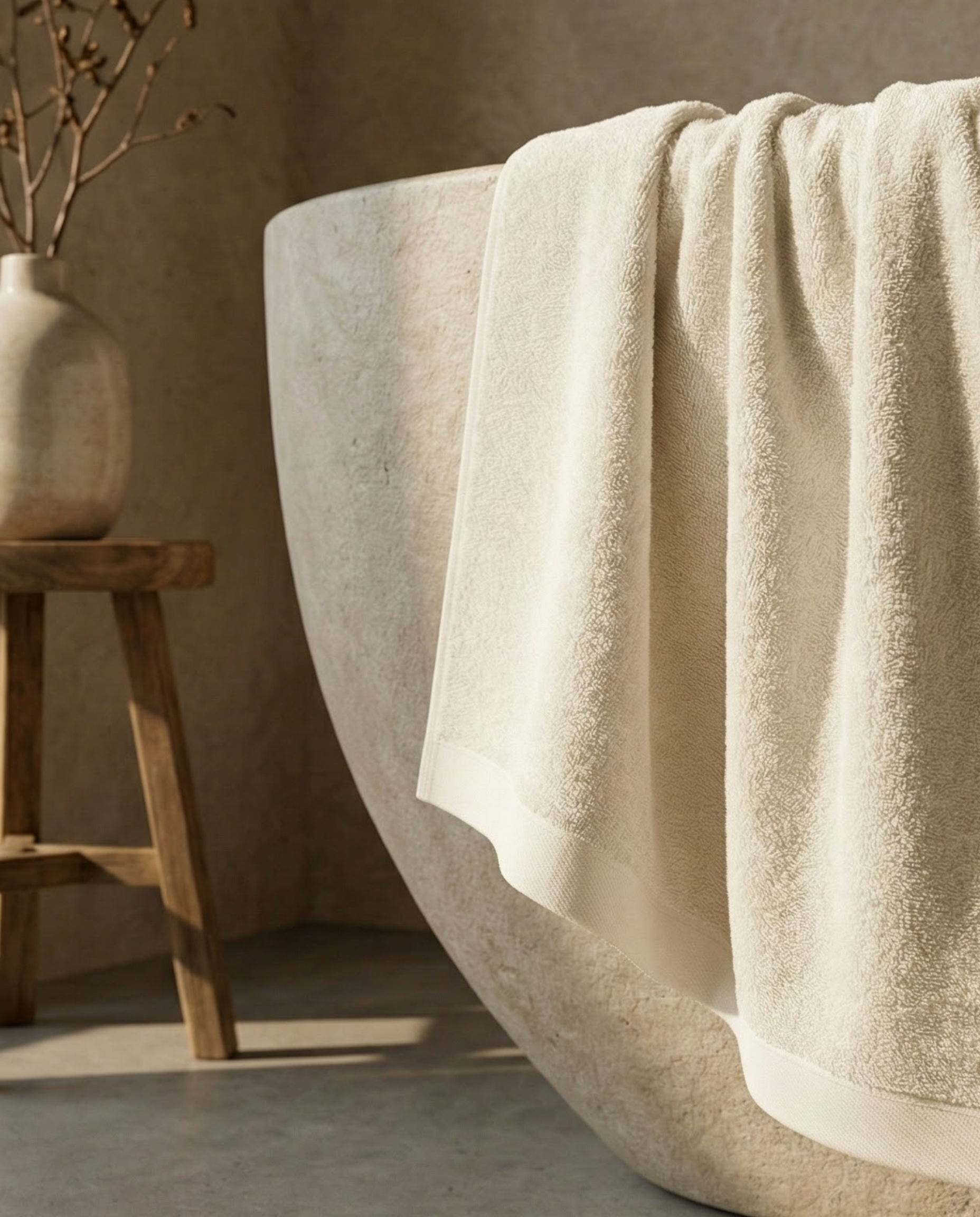 Tapis de bain en bambou blanky