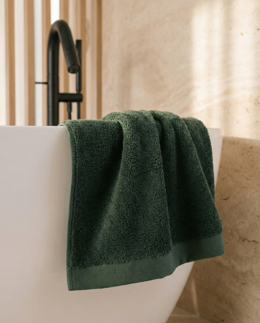 Tapis de bain en bambou blanky